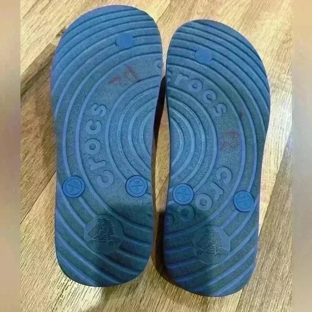 Blue Crocs Flip Flops - Picture 5 of 6